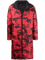 Michael Kors manteau réversible à imprimé camouflage - Rouge