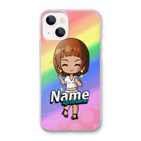 Chibi Maker vrouw: iPhone 13 mini Transparant Hoesje