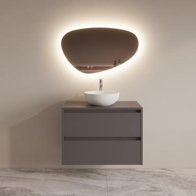 Badmeubelset BWS Riga Met Topplaat 80 cm Leigrijs Boss & Wessing