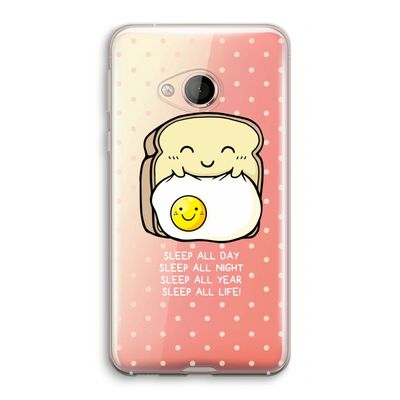 Sleep All Day: HTC U Play Transparant Hoesje
