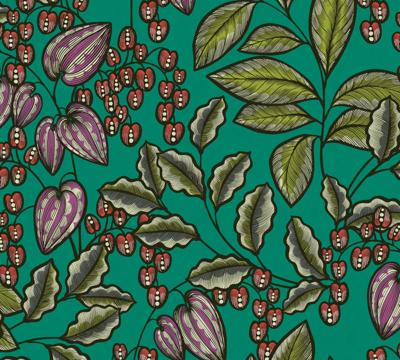 Architects Paper Floral Impression - Groen - Bloemrijk - 377547