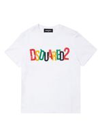 DSQUARED2 KIDS t-shirt en coton à logo imprimé - Blanc - thumbnail