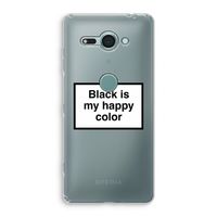 Black is my happy color: Sony Xperia XZ2 Compact Transparant Hoesje