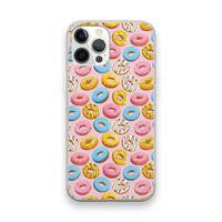 Pink donuts: iPhone 12 Pro Max Transparant Hoesje