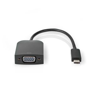 Nedis USB-C©-adapterkabel | Type-C© Male - VGA Female | 0,2 m | Zwart