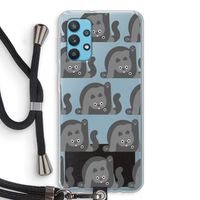 Cats: Samsung Galaxy A32 4G Transparant Hoesje met koord