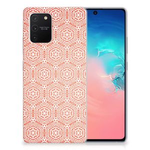 Samsung Galaxy S10 Lite TPU bumper Pattern Orange