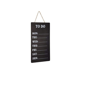 Wandkrijtbord | Weekplanner Todo | Zwart/Wit - 60x30cm