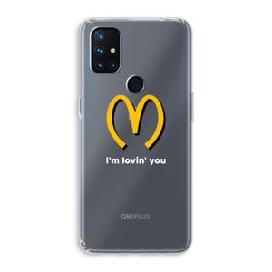 I'm lovin' you: OnePlus Nord N10 5G Transparant Hoesje