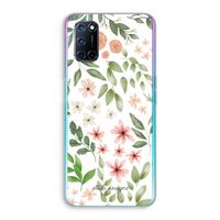 Botanical sweet flower heaven: Oppo A92 Transparant Hoesje