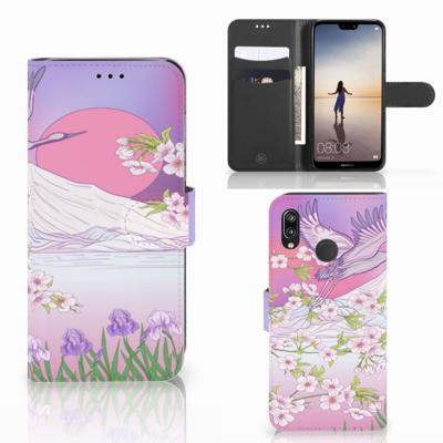Huawei P20 Lite | Telefoonhoesje | Met pasjeshouder | Bird Flying