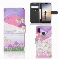 Huawei P20 Lite | Telefoonhoesje | Met pasjeshouder | Bird Flying