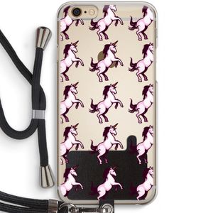 Musketon Unicorn: iPhone 6 / 6S Transparant Hoesje met koord