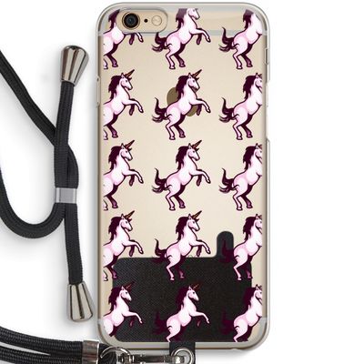 Musketon Unicorn: iPhone 6 / 6S Transparant Hoesje met koord