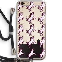 Musketon Unicorn: iPhone 6 / 6S Transparant Hoesje met koord