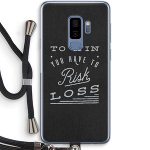 Risk loss: Samsung Galaxy S9 Plus Transparant Hoesje met koord