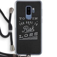 Risk loss: Samsung Galaxy S9 Plus Transparant Hoesje met koord