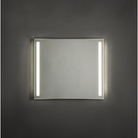Adema Squared badkamerspiegel 80x70cm met verlichting links en rechts LED met spiegelverwarming en sensor schakelaar NAA002-N45A-80 - thumbnail