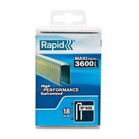Rapid Smalrugnieten 606/18mm Gegalvaniseerd kunststof box (3600 stuks) - thumbnail