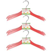 Storage Solutions kledinghangers voor kinderen - 8x stuks - hout - Klerenhangers - rood