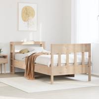 Bedframe zonder matras massief grenenhout 75x190 cm
