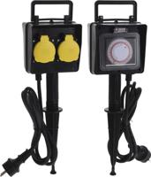 Pro Garden Tuinstekkerdoos met tijdschakelaar