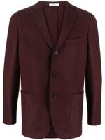 Boglioli blazer en laine à simple boutonnage - Rouge