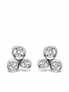 Pragnell puces d'oreilles Bubbles en or blanc 18ct ornées de diamant - Argent