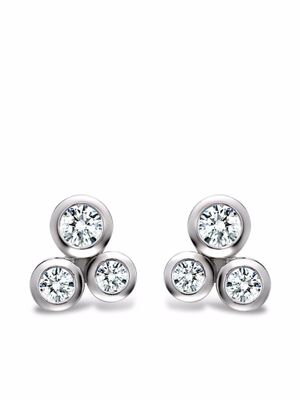 Pragnell puces d'oreilles Bubbles en or blanc 18ct ornées de diamant - Argent