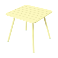 Fermob Luxembourg tuintafel vierpoot 80x80 cm Frosted Lemon