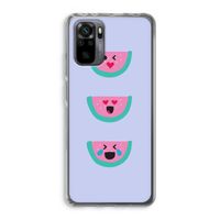 Smiley watermeloen: Xiaomi Redmi Note 10 Pro Transparant Hoesje