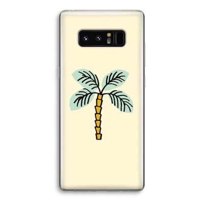 Palmboom: Samsung Galaxy Note 8 Transparant Hoesje