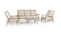 Sevilla loungeset champagne met 3-zits loungebank Tierra Outdoor - Tierra outdoor