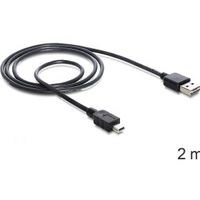 Delock 85554 Kabel EASY-USB 2.0 Type-A male > USB 2.0 Type Mini-B male 2 m zwart