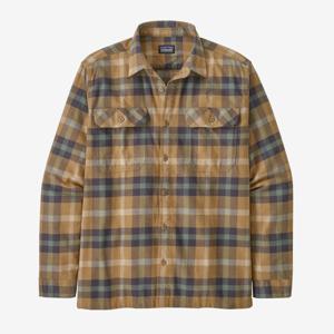 Patagonia L/S Organic Cotton Mw Fjord Flannel Heren Shirt Forage: Mojave Khaki XL