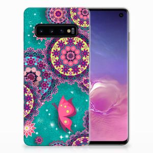 Samsung Galaxy S10 Hoesje maken Cirkels en Vlinders