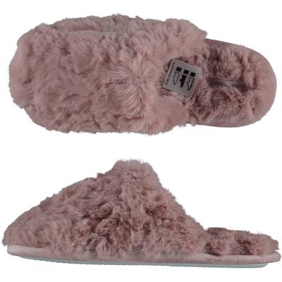 Apollo Instap slippers/pantoffels Fluffy - dames - roze - maat 37-38 - huissloffen