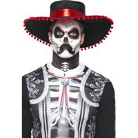 Day of the Dead Halloween schmink set El Senor - volwassenen - complete set - thumbnail