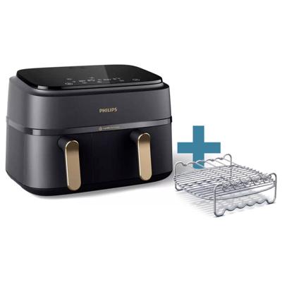 Philips Home NA352/04 Airfryer 9 l 2750 W BPA-vrij, Anti-aanbaklaag Zwart