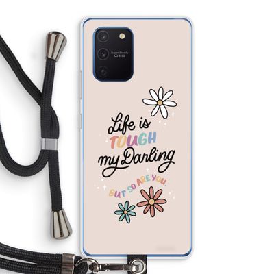 Tough Life: Samsung Galaxy Note 10 Lite Transparant Hoesje met koord
