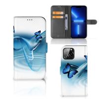 iPhone 13 Pro Max | Telefoonhoesje | Met pasjeshouder | Vlinders