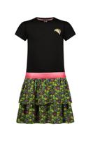 B.Nosy zomer jurk meisjes - zwart - 2-laags - Dunya