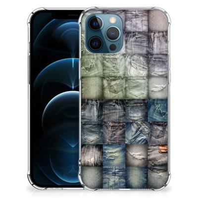 Anti Shock Bumper Case iPhone 12 | 12 Pro Spijkerbroeken Anti Shock Bumper Case iPhone 12 | 12 Pro Spijkerbroeken