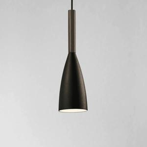 Hanglamp hout &apos;Pure 10&apos; zwart E27 10 cm DFTP