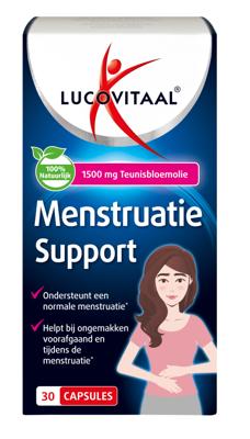 Lucovitaal Voedingssupplementen Capsules Menstruatie Support 30cap
