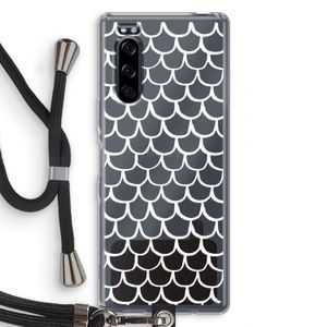Dakpannetjes: Sony Xperia 5 Transparant Hoesje met koord