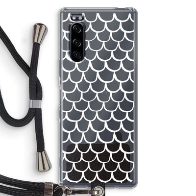 Dakpannetjes: Sony Xperia 5 Transparant Hoesje met koord