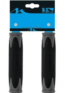 M-Wave Handvatset atb zwart/grjs 130mm 2-componenten