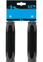 M-Wave Handvatset atb zwart/grjs 130mm 2-componenten