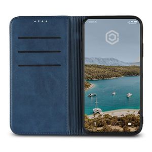Casecentive Leren Wallet case iPhone XR blauw